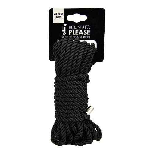 a black rope with a white tag on it