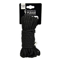 Thumbnail for a black rope with a white tag on it
