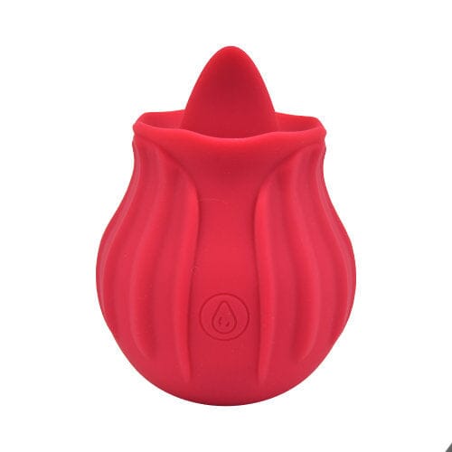 Licking Rose - Rose-Shaped Vibrator with 10 Functions, USB Rechargeable