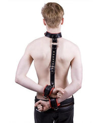 Scandals Bondage Leather Neck to Wrist Restraint