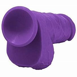a purple plastic pipe on a white background