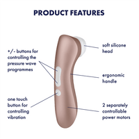 Satisfyer Pro Two Plus Luftimpulsstimulator + Vibration