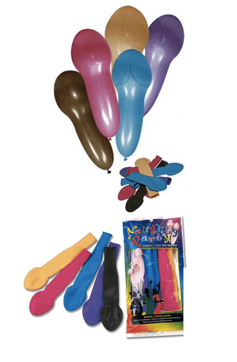 Naughty Penis Balloons (8 Pack)