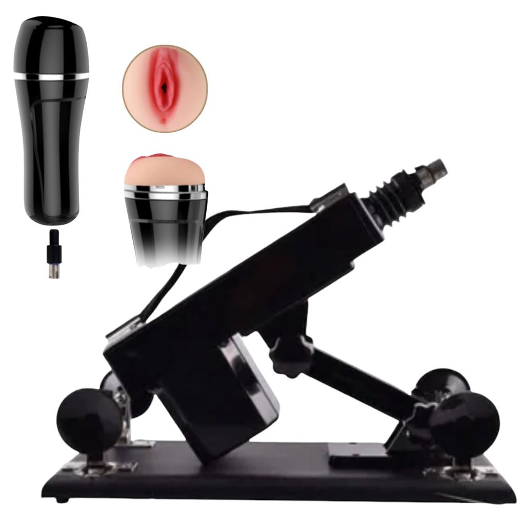 The Masturbator Fuck Machine ( with FREE Vibrator Dong Attachment )