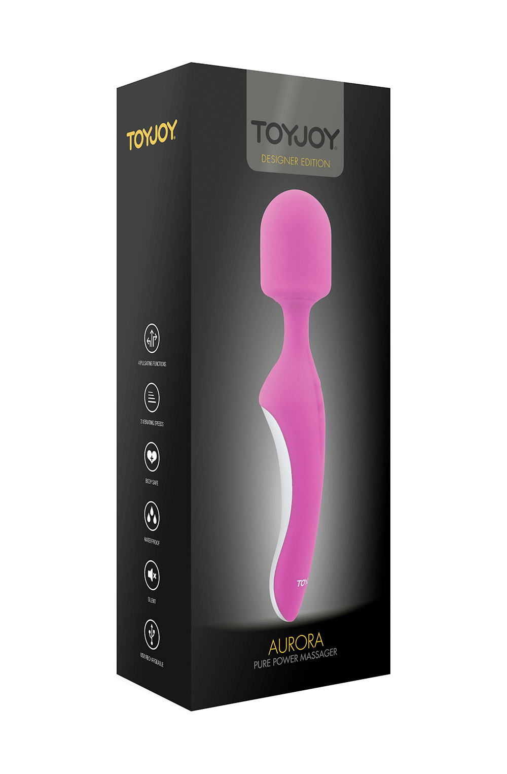 Designer Aurora Body Wand by Toyjoy- Pink