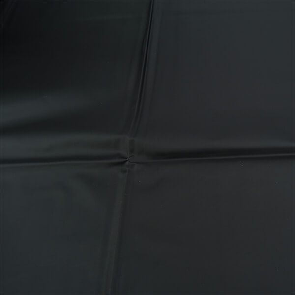 Black PVC fetish bed sheet from Bound to Please, one size, with a smooth, shiny surface perfect for clean-up and sensory play.