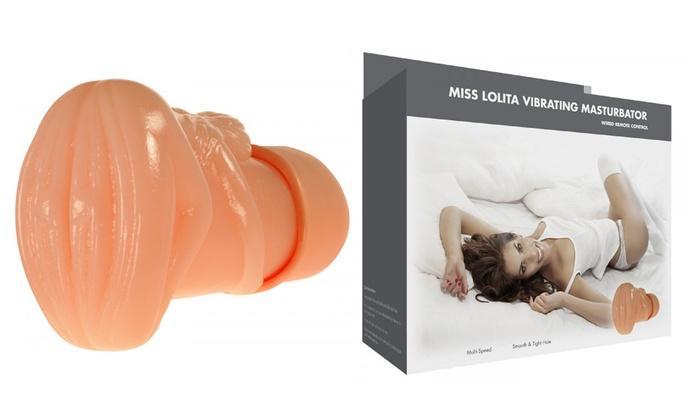 Linx Miss Lolita vibrating masturbator with textured interior, designed for realistic stimulation and pleasure.