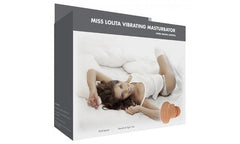 Linx Miss Lolita vibrating masturbator with realistic inner textures and compact design, shown in a close-up view.