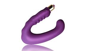 Rock Chick G-Spot vibrator by Rocks Off, sleek pink silicone design with textured surface for targeted pleasure.