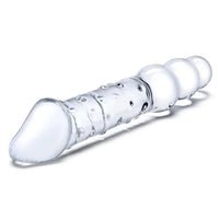 Thumbnail for Glas Double Ended Glass Dildo with Anal Beads 12