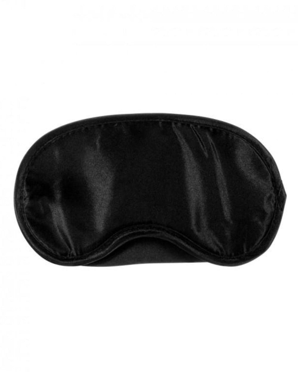Me You Us padded satin blindfold with no-peek nose cover, comfortable for sleep and relaxation, featuring smooth satin material.