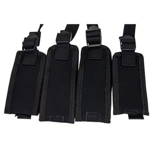 Loving Joy under mattress restraint system with straps and buckles for discreet bedroom bondage setup.