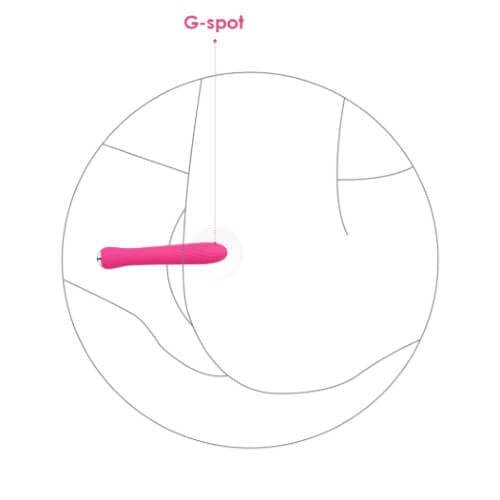 a drawing of a pink object on a white background