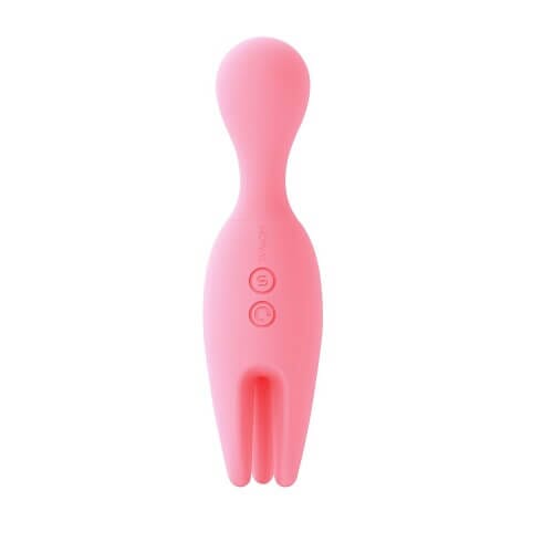 a pink object with two buttons on it