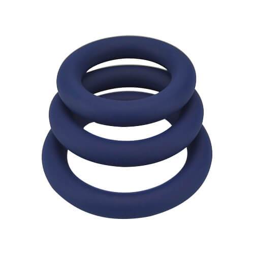 Thick Silicone Cock Ring Set 3pc