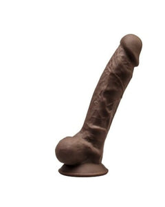 SilexD 7 inch Realistic Silicone Dual Density Dildo with Suction Cup and balls