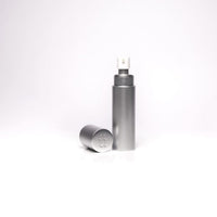 Thumbnail for a silver bottle with a white cap on a white background