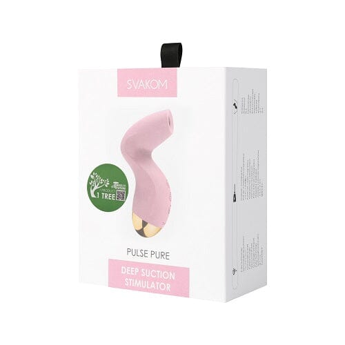 a pink sex toy in a box on a white background