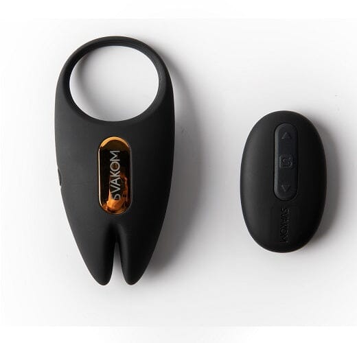 Svakom Winni 2 vibrating couples cock ring with remote control, discreet design, and textured exterior for enhanced intimacy.