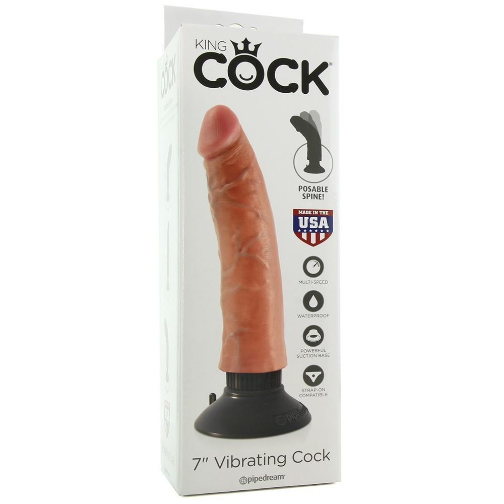 King Cock 7" Vibrating Cock