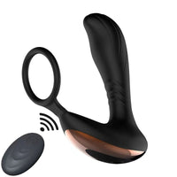 Remote Control Vibrating Prostate Massager with Cock Ring