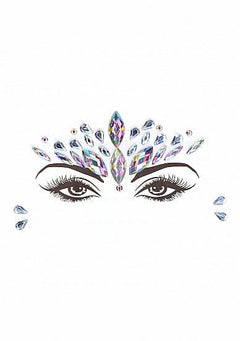 Short Sleeve Teddy and Dazzling Crowned Face Bling Sticker