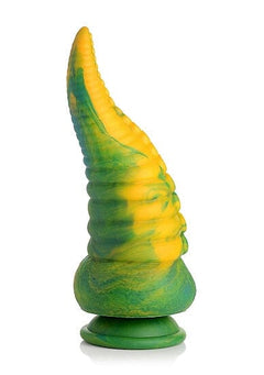 Creature Cocks Monstropus Tentacle Marble Green and Yellow Monster Silicone Dildo