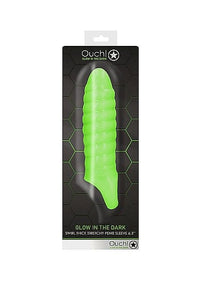 Thumbnail for Swirl Thick Stretchy Penis Sheath - Glow in the Dark