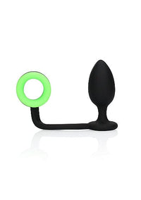 Thumbnail for Butt Plug with Cockring - Glow in the Dark