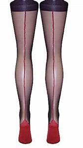 Thumbnail for Classified Fully Fashioned Cuban Heel Stockings (Black)
